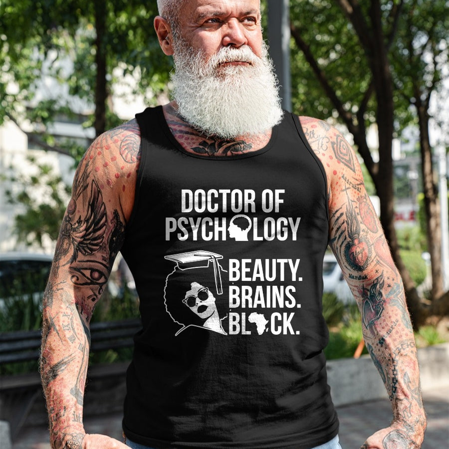 Best Doctor Shirt, Funny Doctor UnisexT-Shirt/Hoodie/Sweatshirt HLT00 - PsyD Doctor of Psychology PsychD Black Doctorate Graduation T-Shirt