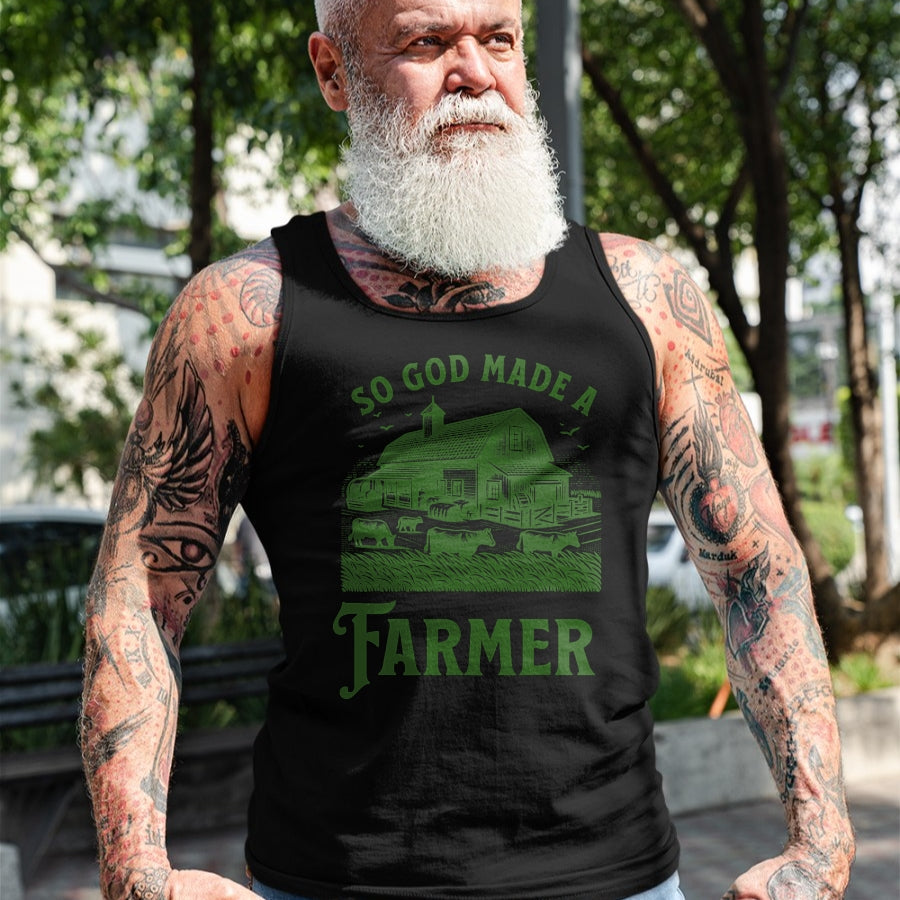 Best Farmer Life Shirt, Funny Farmer UnisexT-Shirt/Hoodie/Sweatshirt HLT00 - So God Made a Farmer Country Life T-Shirt for Fans T-Shirt