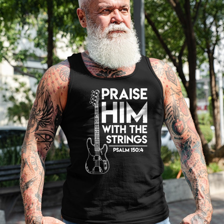 Guitar Lover Shirt, Funny Guitar UnisexT-Shirt/Hoodie/Sweatshirt HLT00 - Praise Him - Christian Worship - Bass Guitar Player T-Shirt T-Shirt