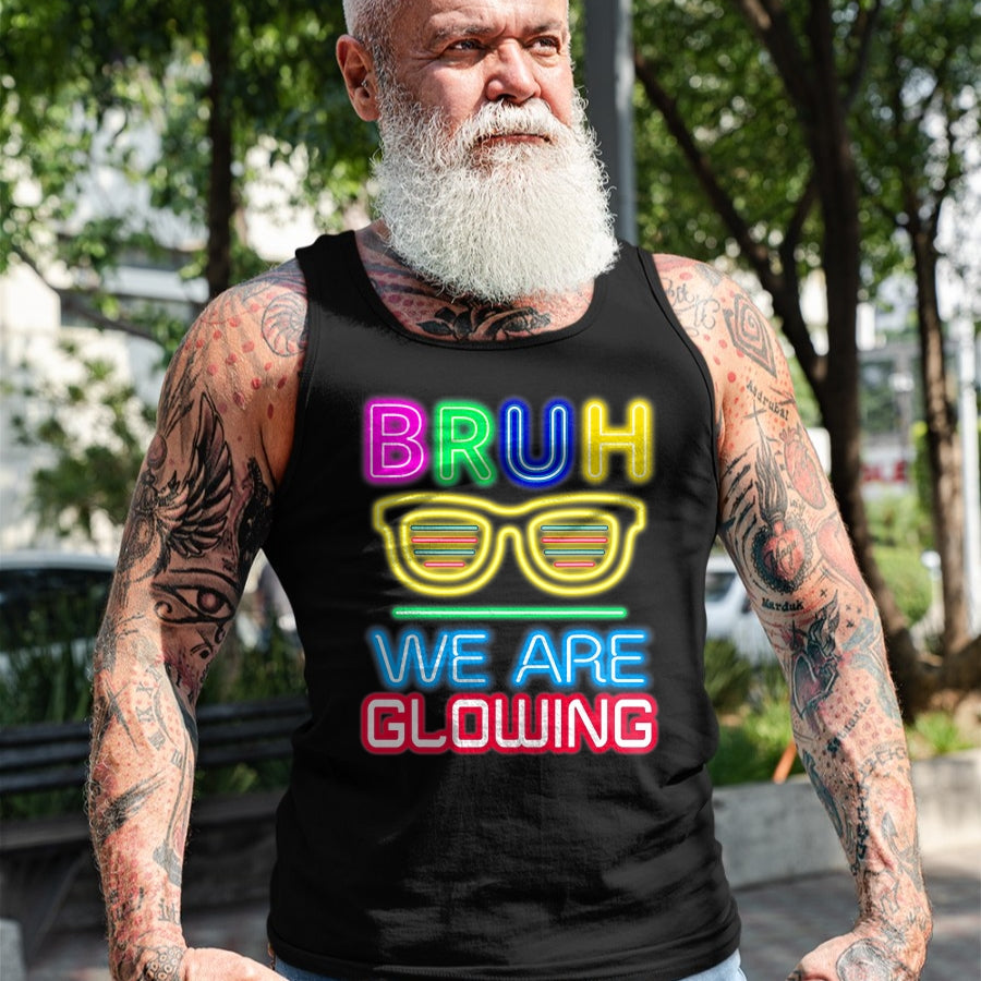 Best Thanksgiving Family Shirt , Funny Thanksgiving UnisexT-Shirt/Hoodie/Sweatshirt HLT00 - Bruh We are Glowing in My Glowing Era Group Team Tie Dye T-Shirt