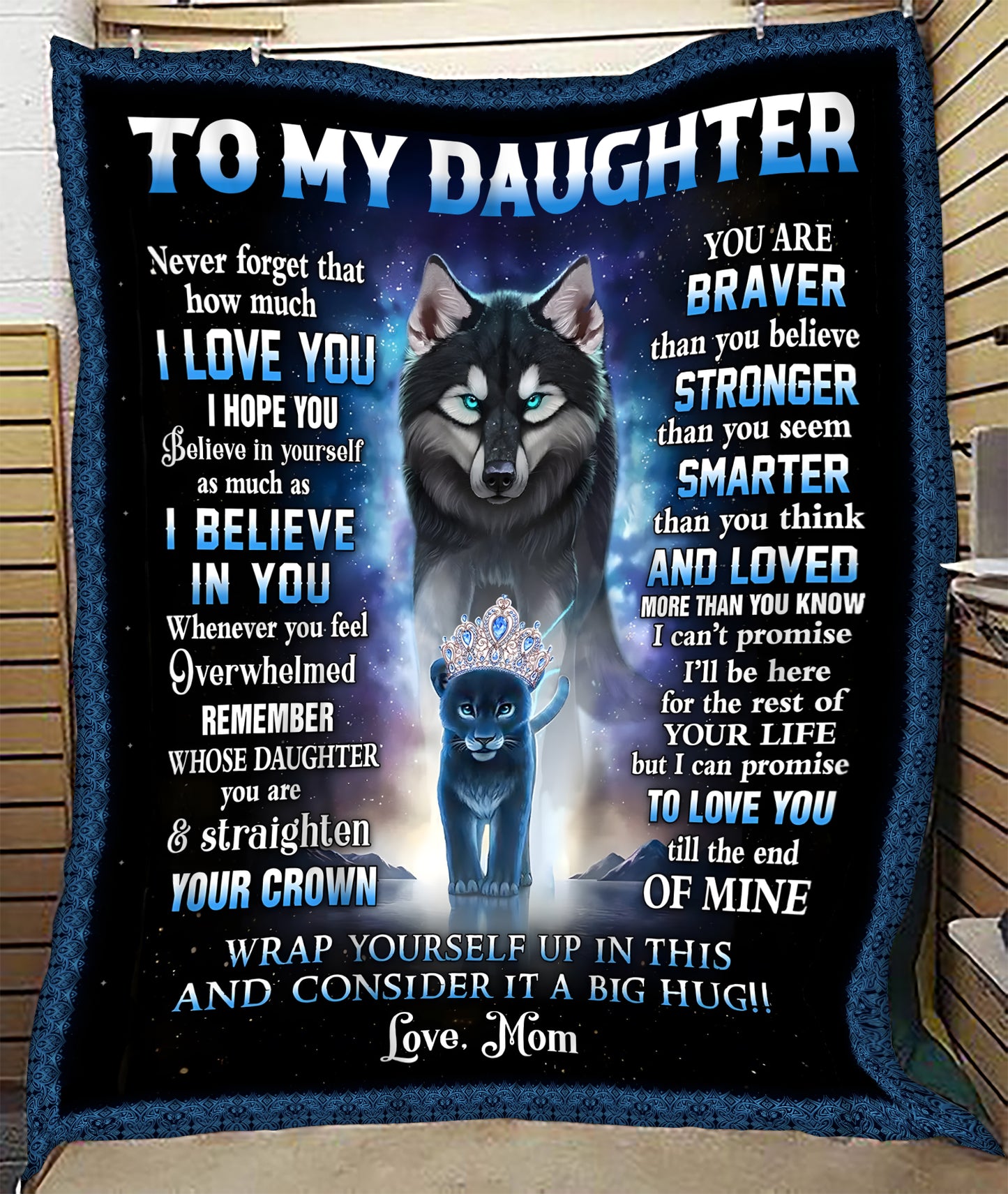 Special Gift For Your Daughter Blanket - From Mom (SKUB12-88)