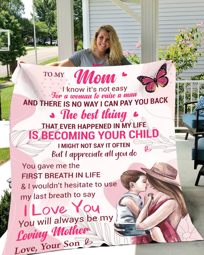 Gift for Mom Blanket - from Son