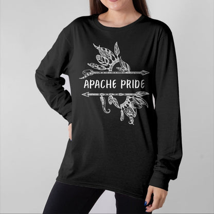Native American T-Shirts, Vintage Native American Unisex T-Shirt/Hoodie/Sweatshirt HLT00 - Apache Pride Indian Native American Roots