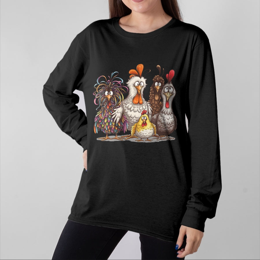 Best Thanksgiving Family Shirt , Funny Thanksgiving UnisexT-Shirt/Hoodie/Sweatshirt HLT00 - Chicken Art T Shirts Crazy Chicken Tees for Men Women Kids Funny Vintage Graphic Tee