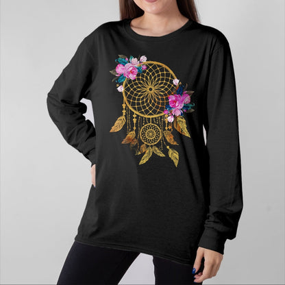 Native American T-Shirts, Vintage Native American Unisex T-Shirt/Hoodie/Sweatshirt HLT00 - Indigenous Tribe Floral Dreamcatcher Indian Native American