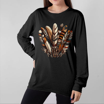 Native American T-Shirts, Vintage Native American Unisex T-Shirt/Hoodie/Sweatshirt HLT00 - Southwest Native American Indian Feather