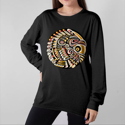 Native American T-Shirts, Vintage Native American Unisex T-Shirt/Hoodie/Sweatshirt HLT00 - Thunderbird Native American Tribal Art (4)