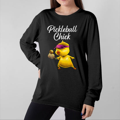 Funny Pickleball Shirt, Pickleball Lover Unisex T-Shirt/Hoodie/Sweatshirt HLT00 - Funny Pickleball Art For Women Girl Paddle Sport Chick Lover T-Shirt