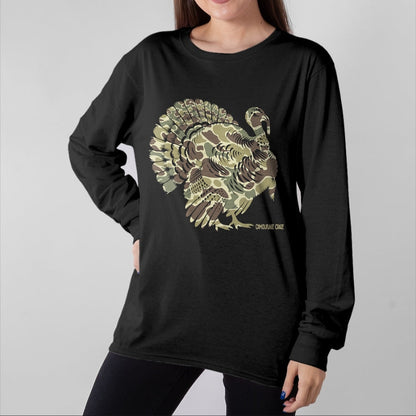 Funny Hunting Shirt, Gift For Hunting Lover Unisex T-Shirt/Hoodie/Sweatshirt HLT00 - Wild Turkey Camouflage Camo Turkey Hunting Camo Hunter T-Shirt