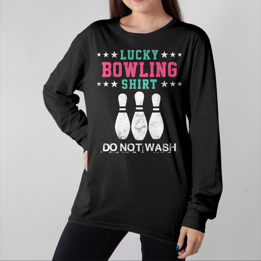 Gift for Mom Shirt, Funny Mom Unisex T-Shirt/Hoodie/Sweatshirt HLT00 - Lucky Bowling Gift T-Shirt For Women Wife Mom Or Girls