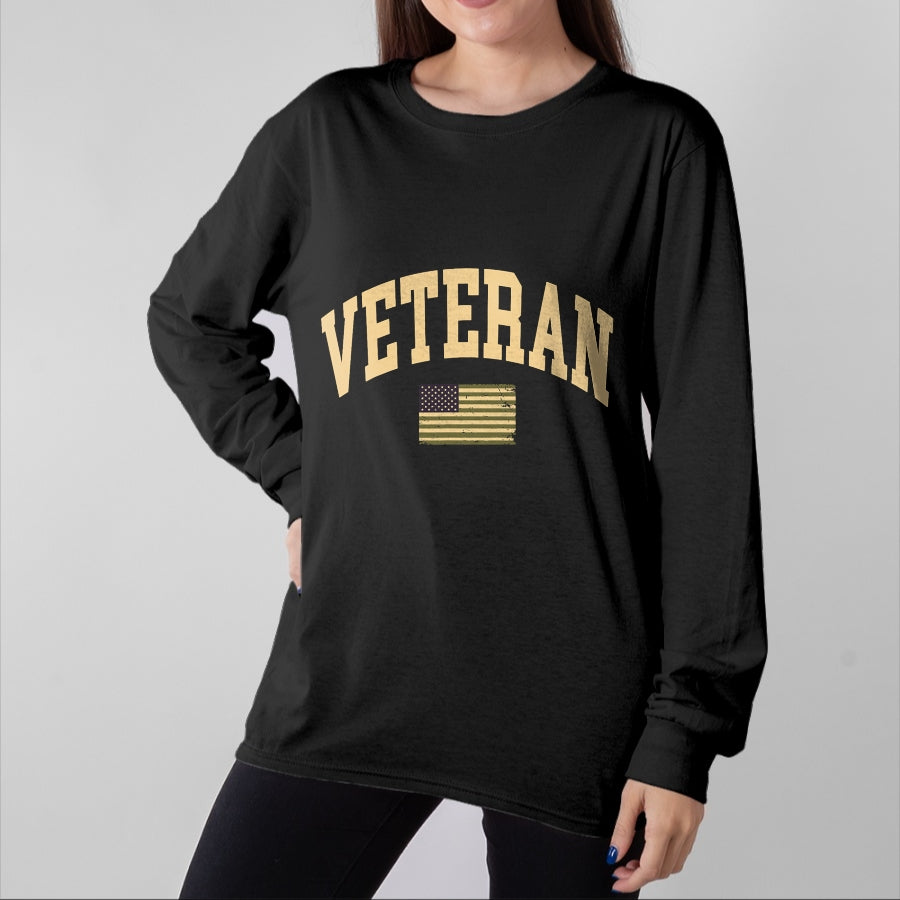 Proud Veteran Shirt, Funny Veteran UnisexT-Shirt/Hoodie/Sweatshirt HLT00 - Veteran Veterans Day USA United States America American Flag T-Shirt