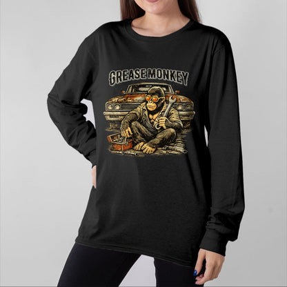 Best Mechanic Life Shirt, Funny Mechanic UnisexT-Shirt/Hoodie/Sweatshirt HLT00 - Greasemonkey Gorilla Retro Mechanic Garage Monkey T-Shirt