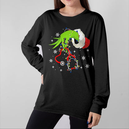 Funny Nurse Shirt, Nurse Unisex T-Shirt/Hoodie/Sweatshirt HLT00 - Nurse Christmas Stethoscope Nurses Xmas Pajamas Santa Women T-Shirt