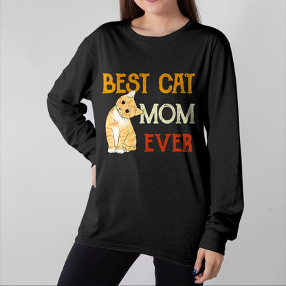 Cat Love Shirt, Funny Cat Lover Gift UnisexT-Shirt/Hoodie/Sweatshirt HLT00 - Vintage cat Best cat mom Ever Meow with My cat Funny Kitty T-Shirt (1)