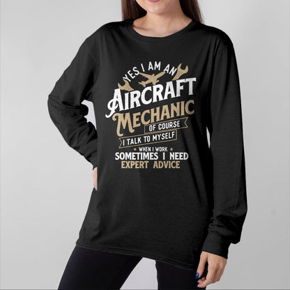 Best Mechanic Life Shirt, Funny Mechanic UnisexT-Shirt/Hoodie/Sweatshirt HLT00 - Yes I Am an Aircraft Mechanic - Airplane Aviation Technician T-Shirt