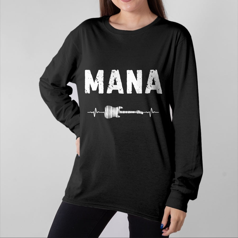 Guitar Lover Shirt, Funny Guitar UnisexT-Shirt/Hoodie/Sweatshirt HLT00 - Mana Guitar Heartbeat Music Guitarist Retro Vintage T-Shirt