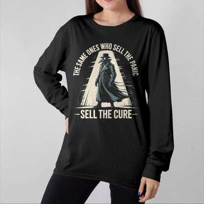 Best Doctor Shirt, Funny Doctor UnisexT-Shirt/Hoodie/Sweatshirt HLT00 - Plague Doctor Sell The Panic T-Shirt