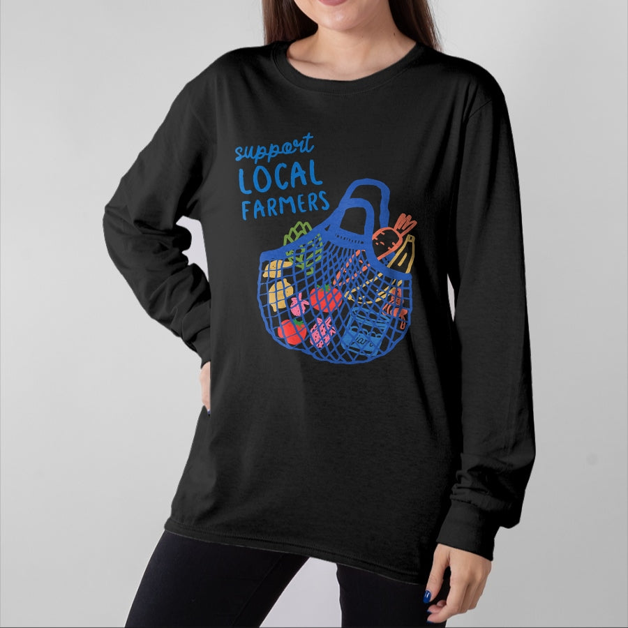 Best Farmer Life Shirt, Funny Farmer UnisexT-Shirt/Hoodie/Sweatshirt HLT00 - Support Local Farmers Italian Summer Fruit Farmers Market T-Shirt