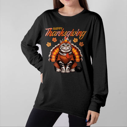 Best Thanksgiving Family Shirt , Funny Thanksgiving UnisexT-Shirt/Hoodie/Sweatshirt HLT00 - Happy Thanksgiving Cat Turkey Day Fall Women Girls Kids Men T-Shirt