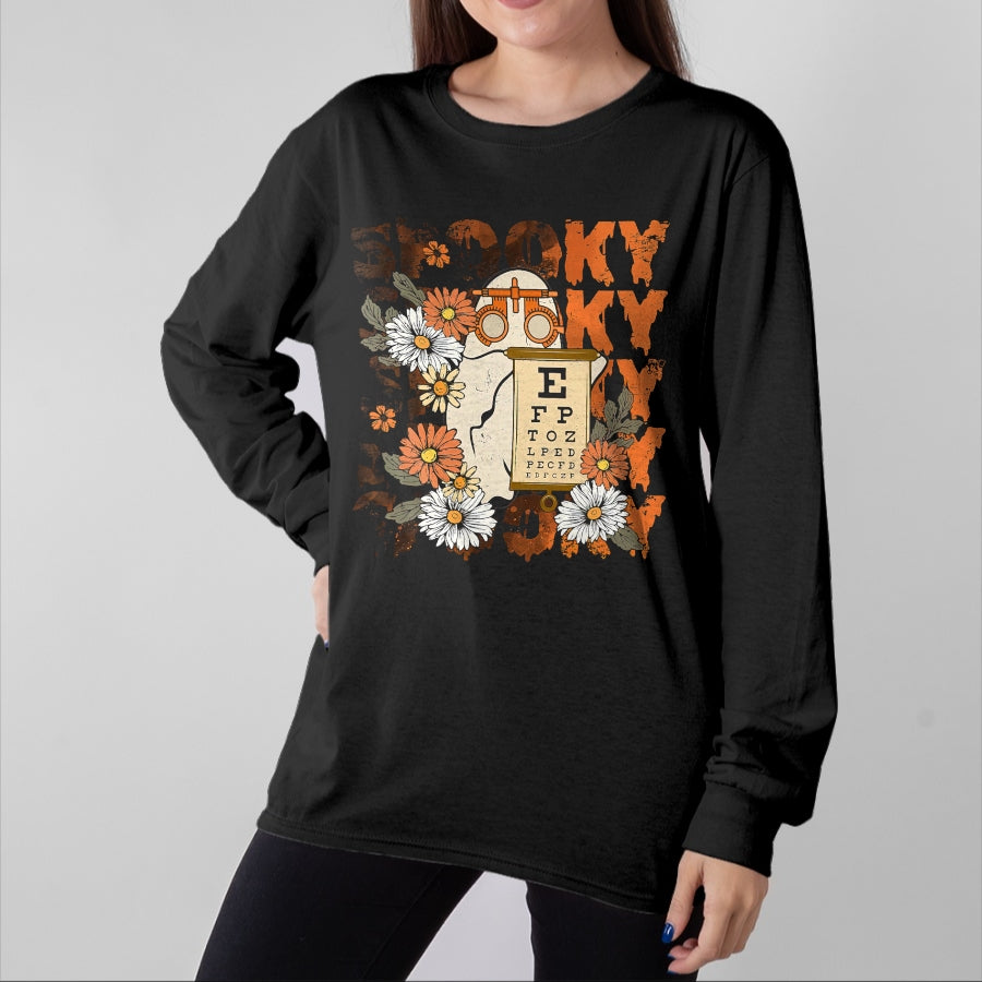 Best Doctor Shirt, Funny Doctor UnisexT-Shirt/Hoodie/Sweatshirt HLT00 - Spooky Ghost Boo Vision Squad Optometrist Halloween Eye Dr T-Shirt