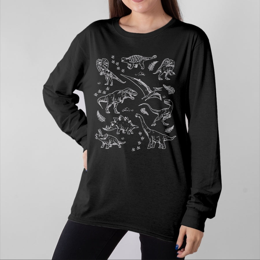 Best Dinosaur Lover Shirt, Funny Dinosaur UnisexT-Shirt/Hoodie/Sweatshirt HLT00 - Dinosaur Fossils Vintage T-Shirt