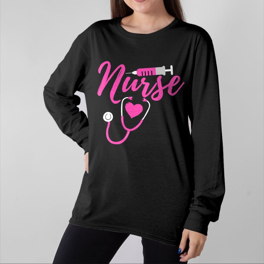Funny Nurse Shirt, Nurse Unisex T-Shirt/Hoodie/Sweatshirt HLT00 - Happy Nurse Week 2023 Wound Care Nurse RN CNA Work Mom Dad T-Shirt (1)