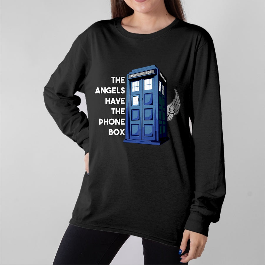 Best Doctor Shirt, Funny Doctor UnisexT-Shirt/Hoodie/Sweatshirt HLT00 - The Angels Have The Phone Box T-Shirt