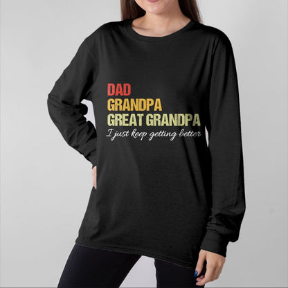 Best Grandpa Shirt, Proud Grandpa Unisex T-Shirt/Hoodie/Sweatshirt HLT00 - Fathers Day From Wife son kids Dad Grandpa Great Grandpa T-Shirt