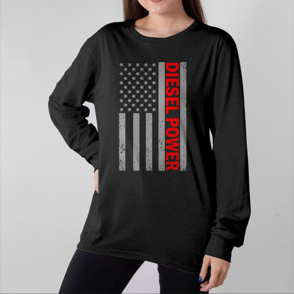 Best Mechanic Life Shirt, Funny Mechanic UnisexT-Shirt/Hoodie/Sweatshirt HLT00 - Diesel Power USA Flag Truck Turbo Brothers Mechanic T-Shirt