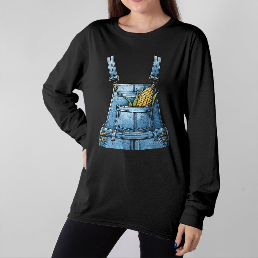 Best Farmer Life Shirt, Funny Farmer UnisexT-Shirt/Hoodie/Sweatshirt HLT00 - Halloween Overalls Corn Farm Costume Farmer Men Women Kids T-Shirt, Men, Black, Large