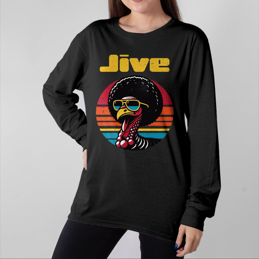 Best Thanksgiving Family Shirt , Funny Thanksgiving UnisexT-Shirt/Hoodie/Sweatshirt HLT00 - Thanksgiving Afro Turkey Jive Vintage 70s Men Women Kids T-Shirt