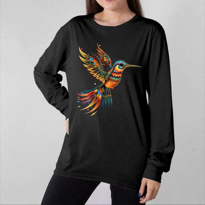 Native American T-Shirts, Vintage Native American Unisex T-Shirt/Hoodie/Sweatshirt HLT00 - Hummingbird Native American Tribal Arts Indian Indigenous
