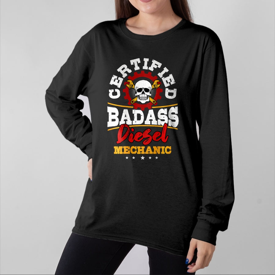 Best Mechanic Life Shirt, Funny Mechanic UnisexT-Shirt/Hoodie/Sweatshirt HLT00 - Diesel Mechanic Gifts Design On Back T-Shirt (1)