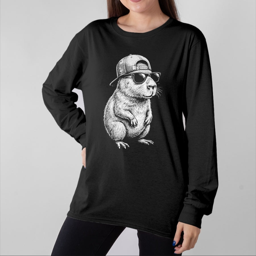Cute Capybara Shirt, Funny Capybara Unisex T-Shirt/Hoodie/Sweatshirt HLT00 - Capybara Sunglasses Cool Boys Kids Capybara T-Shirt