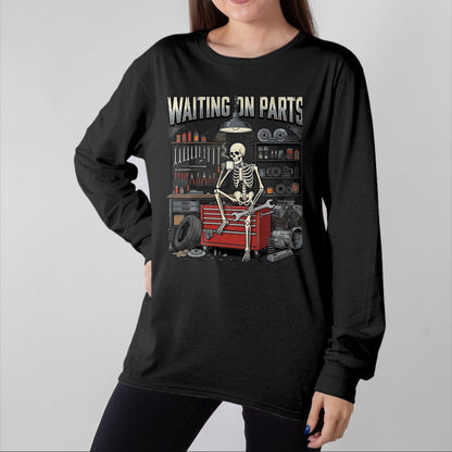 Best Mechanic Life Shirt, Funny Mechanic UnisexT-Shirt/Hoodie/Sweatshirt HLT00 - Funny Waiting On Parts Mechanic Skeleton Auto Repair Life T-Shirt, Men, Black, 3X-Large (2)