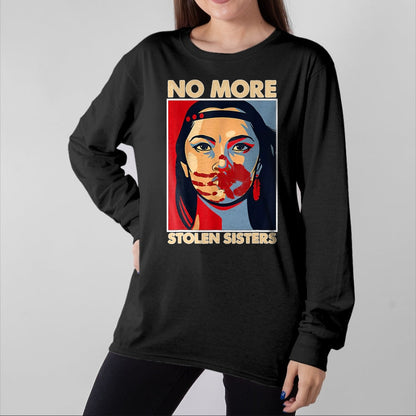 Native American T-Shirts, Vintage Native American Unisex T-Shirt/Hoodie/Sweatshirt HLT00 - No More Stolen Sisters Native Americans Honor Awareness