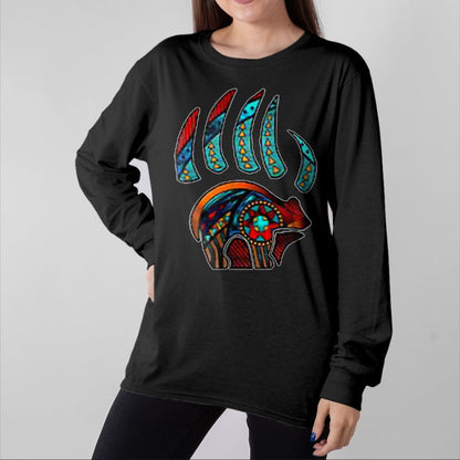 Native American T-Shirts, Vintage Native American Unisex T-Shirt/Hoodie/Sweatshirt HLT00 - Native American Bear Claw
