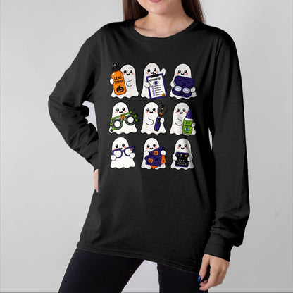 Best Doctor Shirt, Funny Doctor UnisexT-Shirt/Hoodie/Sweatshirt HLT00 - Cute Optometry Ghost Halloween Spooky Optometrist Crew EyeDr T-Shirt
