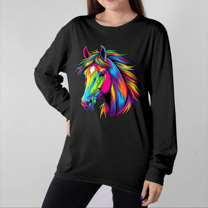 Best Horse Lover Shirt , Funny Horse UnisexT-Shirt/Hoodie/Sweatshirt HLT00 - Colorful Pop Art Horse T-Shirt