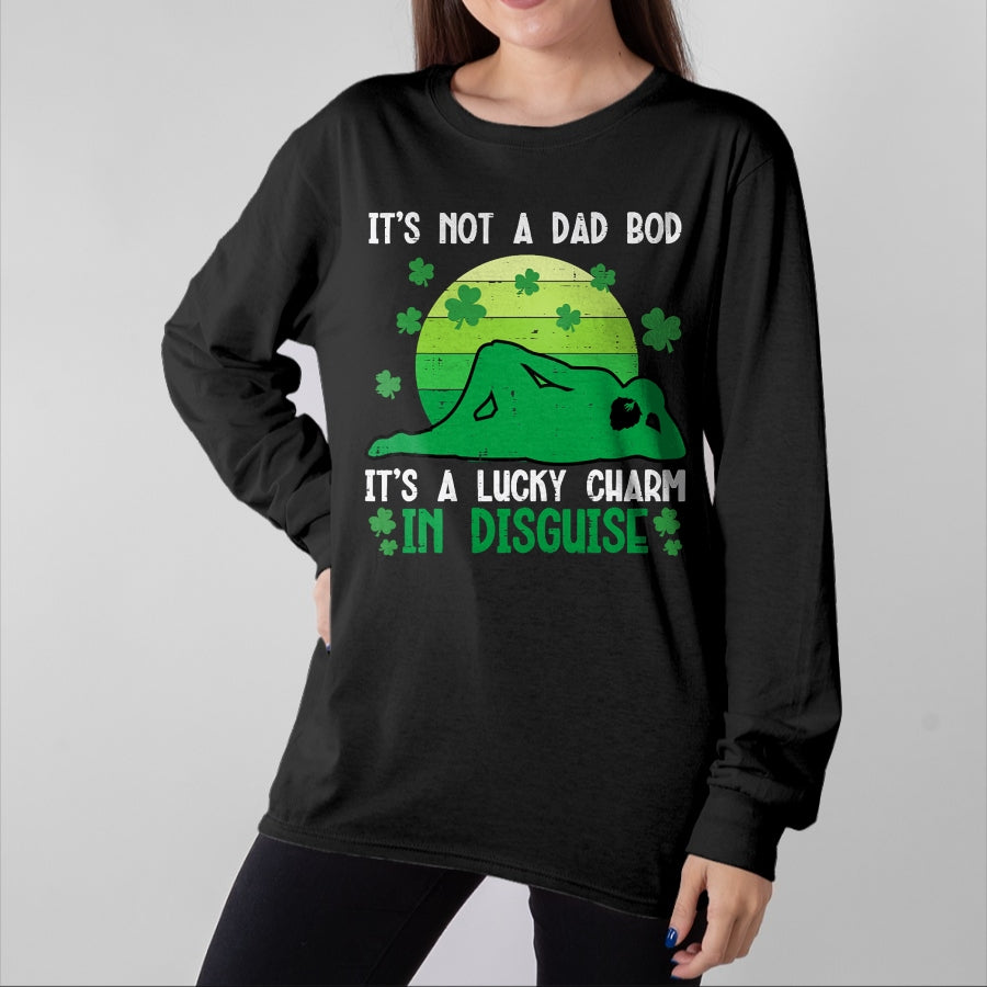 Gift for Dad Shirt, Funny Dad Unisex T-Shirt/Hoodie/Sweatshirt HLT00 – St Patricks Day Not Dad Bod Lucky Charm Saint Pattys Men T-Shirt