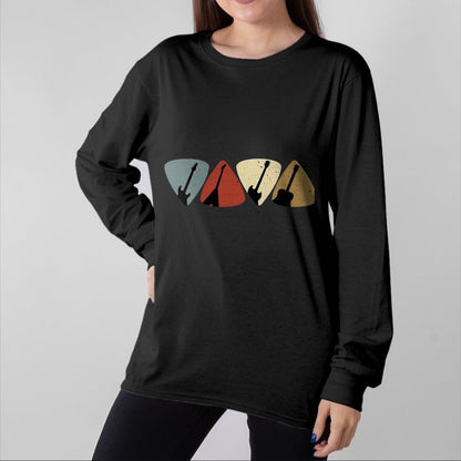 Guitar Lover Shirt, Funny Guitar UnisexT-Shirt/Hoodie/Sweatshirt HLT00 - Retro Vintage Guitar Pick Player Guitarist Bassist Musician T-Shirt, Men, Black, 3X-Large
