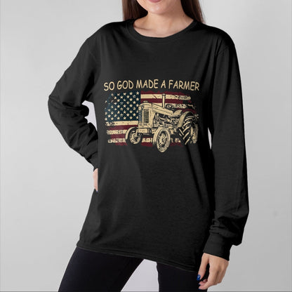 Best Farmer Life Shirt, Funny Farmer UnisexT-Shirt/Hoodie/Sweatshirt HLT00 - So God Made A Farmer, Farming Farmer T-Shirt (1)