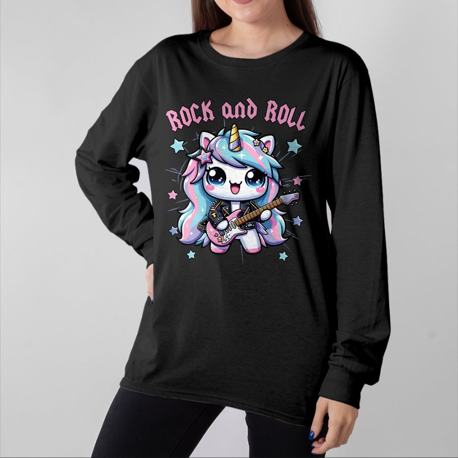 Guitar Lover Shirt, Funny Guitar UnisexT-Shirt/Hoodie/Sweatshirt HLT00 - Girls Rock, Unicorn Rock Star, Unicorn Girls Rock and Roll T-Shirt