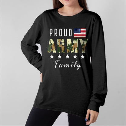 Gift for Mom Shirt, Funny Mom Unisex T-Shirt/Hoodie/Sweatshirt HLT00 - Army Graduation Proud Military Family Mom Dad Brother Sister T-Shirt