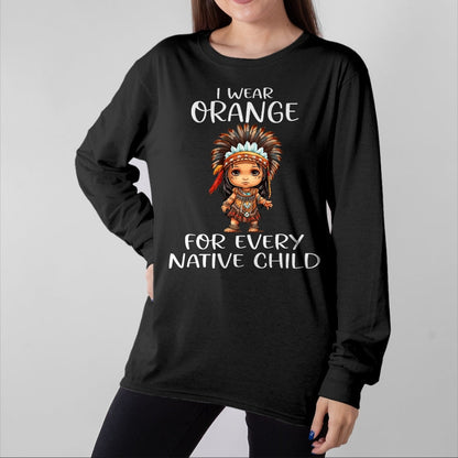 Native American T-Shirts, Vintage Native American Unisex T-Shirt/Hoodie/Sweatshirt HLT00 - Wear orange for every American native child Indian Pride (1)