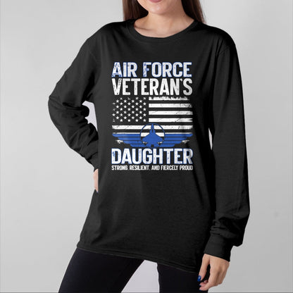 Proud Veteran Shirt, Funny Veteran UnisexT-Shirt/Hoodie/Sweatshirt HLT00 - Proud Daughter of A Air Force Veteran Daughter Veterans Day T-Shirt