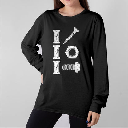 Best Mechanic Life Shirt, Funny Mechanic UnisexT-Shirt/Hoodie/Sweatshirt HLT00 - I Screw I Nut I Bolt Proud Car Auto Mechanic Mens (ON Back) T-Shirt