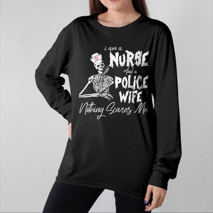 Funny Nurse Shirt, Nurse Unisex T-Shirt/Hoodie/Sweatshirt HLT00 - I’m A Mom Grandma And A Retired Nurse Nothing Scares Me T-Shirt