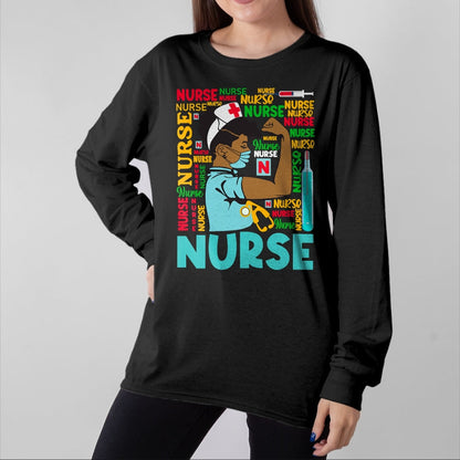Funny Nurse Shirt, Nurse Unisex T-Shirt/Hoodie/Sweatshirt HLT00 - Womens Dy Black Nurse 2020 Costume Black History Month Gifts T-Shirt