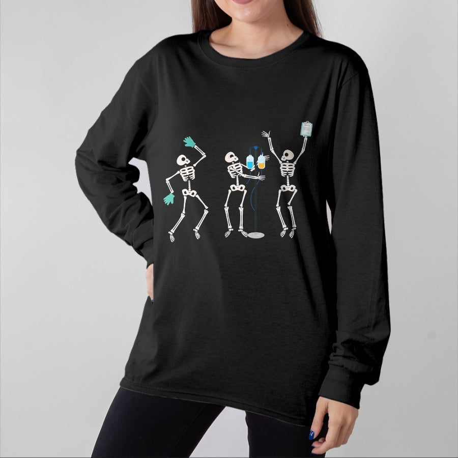 Best Doctor Shirt, Funny Doctor UnisexT-Shirt/Hoodie/Sweatshirt HLT00 - Medical Skeleton Dance Funny Healthcare Halloween Doctor Tee T-Shirt, Men, Black, 3X-Large